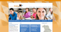 Desktop Screenshot of kolping-bildungswerk-bayern.de